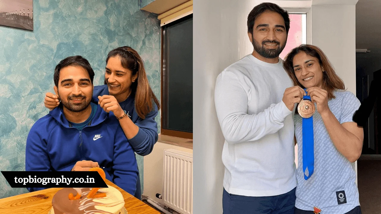 Vinesh Phogat with her husband