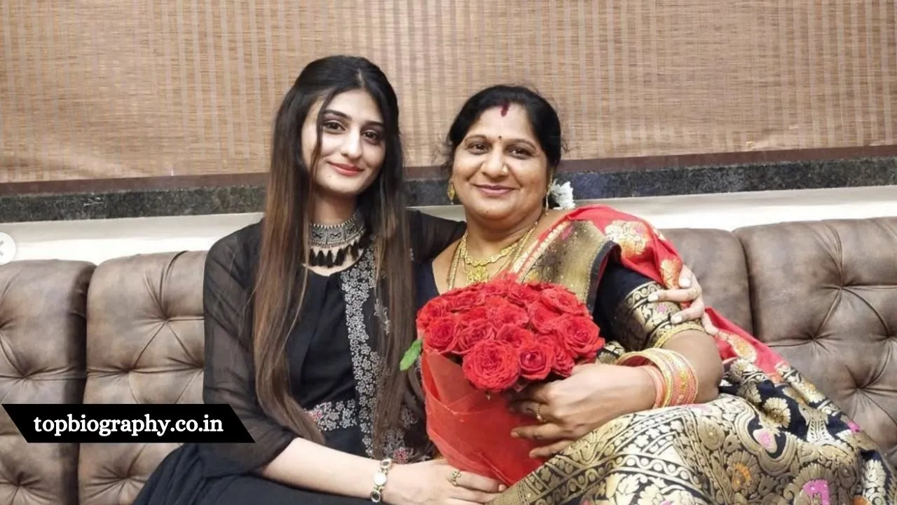 Payal Dhare with her mother